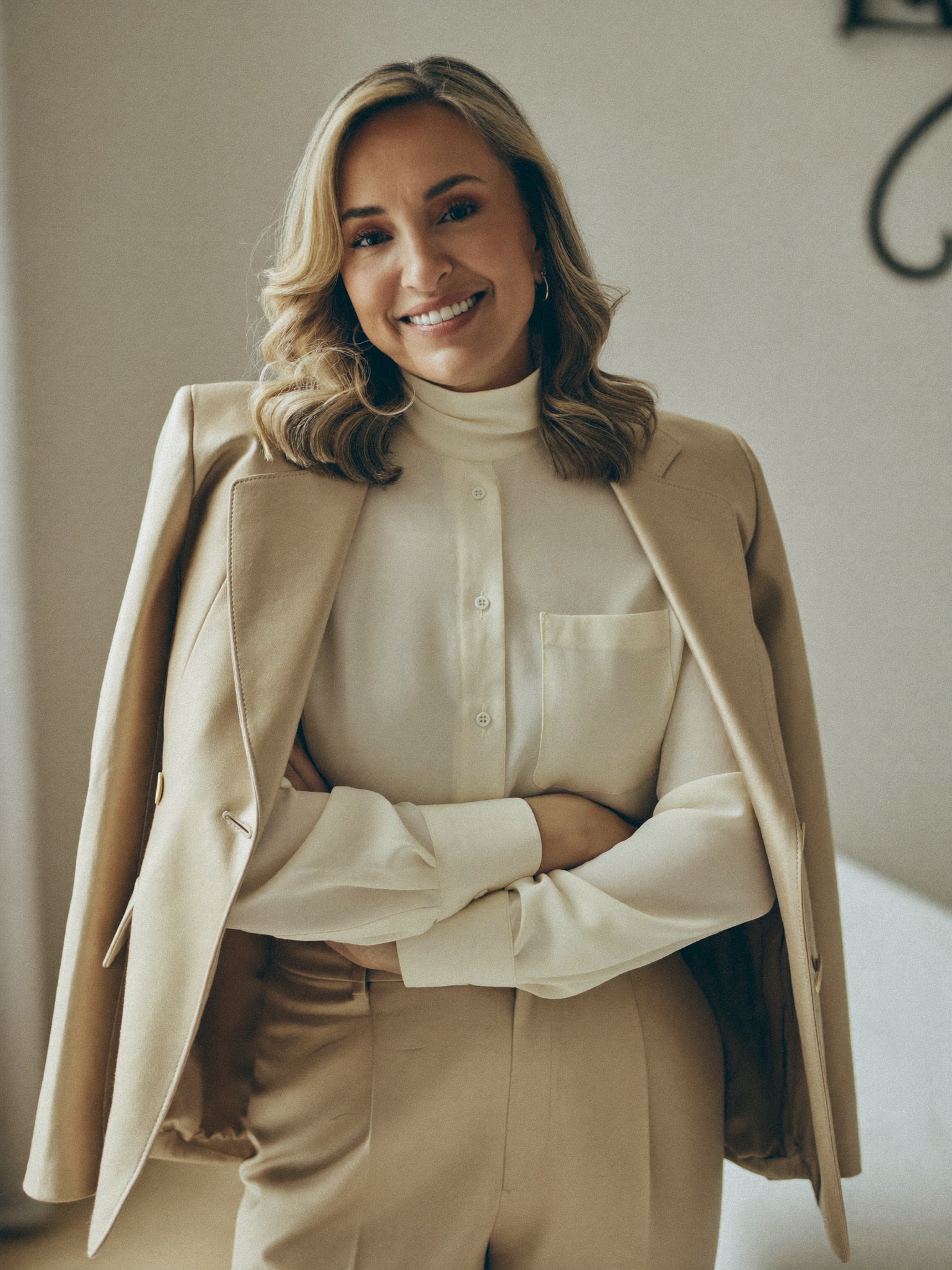 Dr. Élise Marchand, in her consultation room